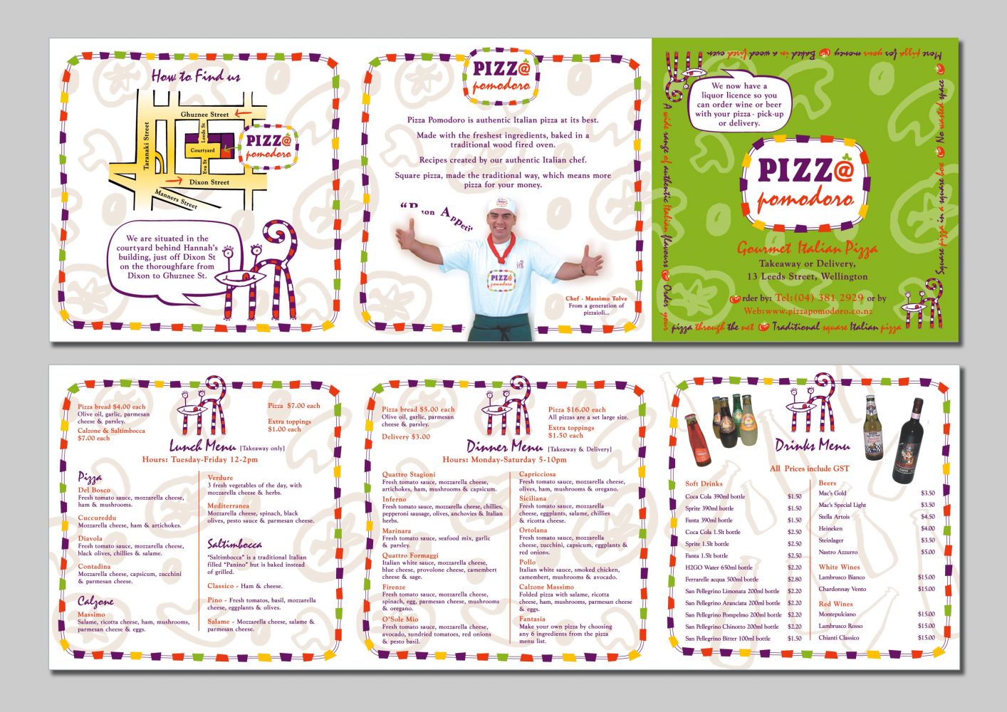 Pizza Pomodoro Brochure